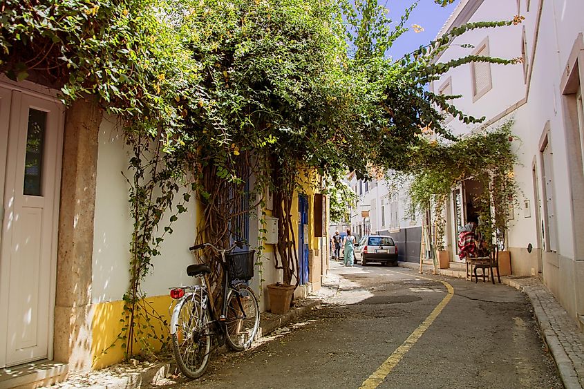 View of the city of Tavira, Portugal.