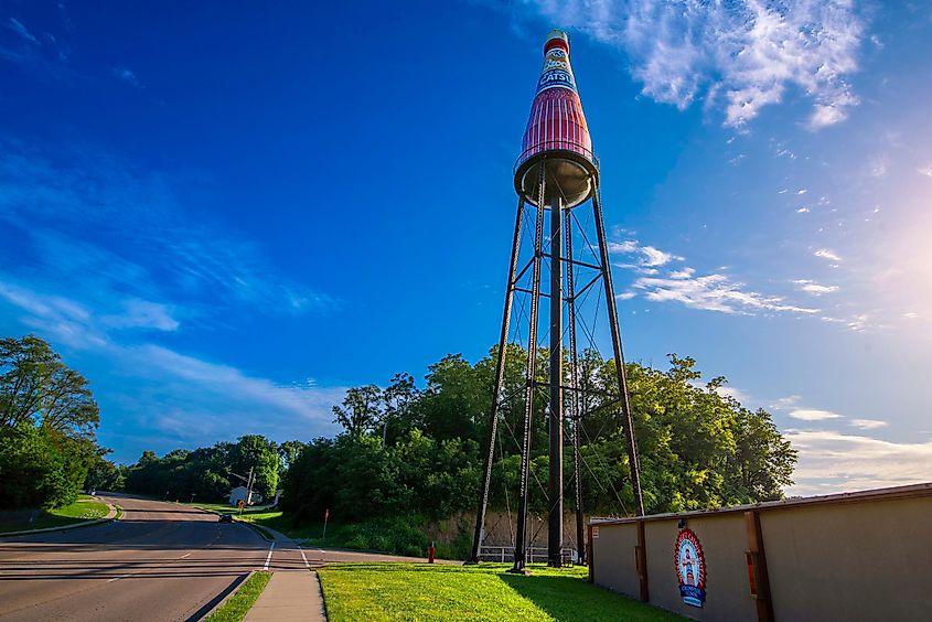The Largest Catsup Bottle in the World in Collinsville, Illinois
