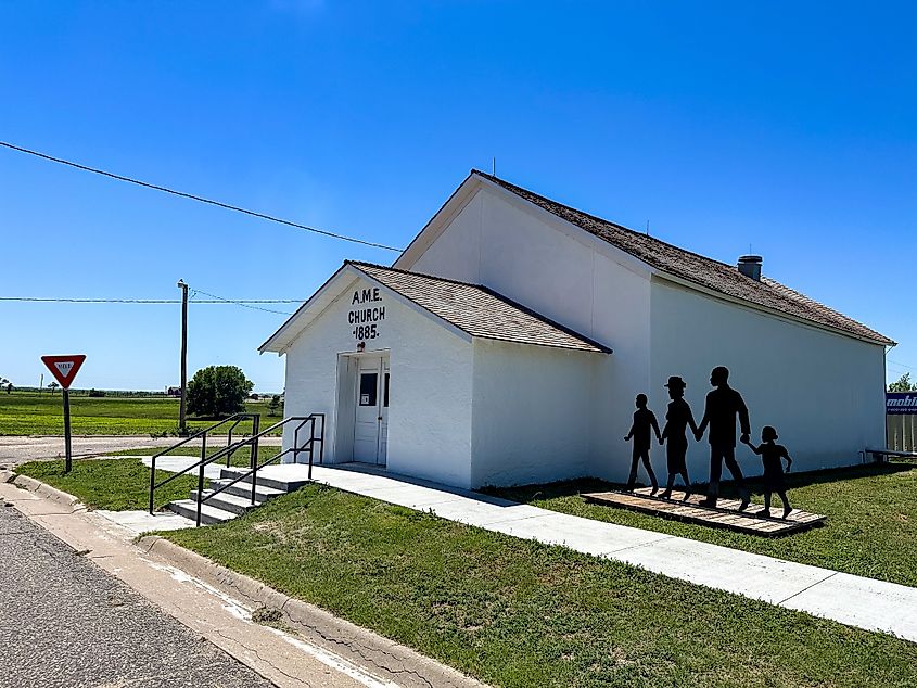 A.M.E. Church in Nicodemus, Kansas.