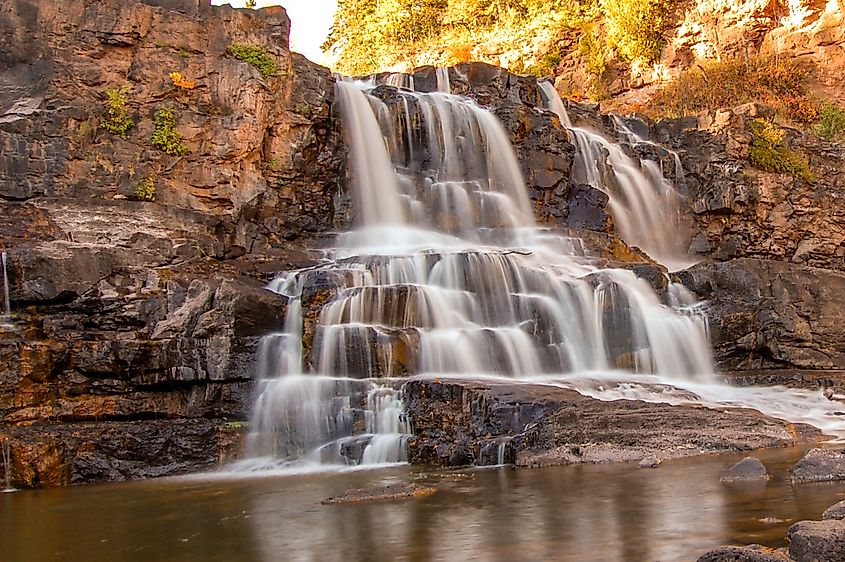 Gooseberry Falls in Duluth, Minnesota, along North Shore.