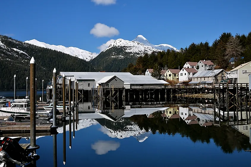 The beautiful town of Pelican, Alaska.