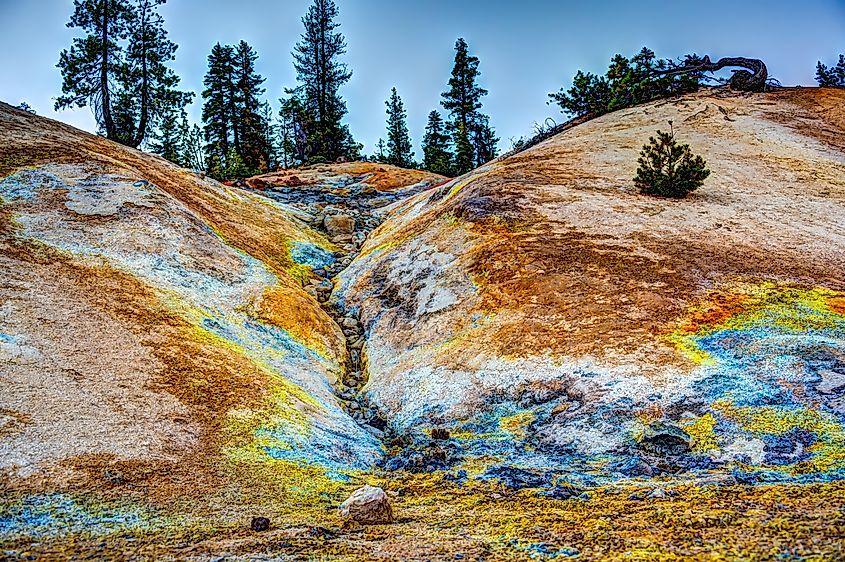 Sulphur Works hydrothermal area in Lassen Volcanic National Park.