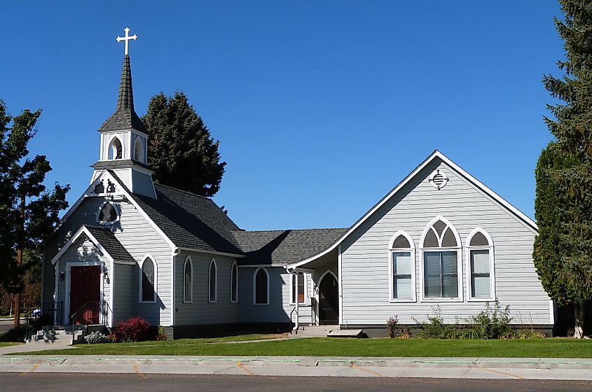 The historic St. Luke's Episcopal Church in Weiser, Idaho.
