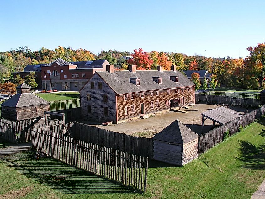 Old Fort Western in Augusta, Maine.