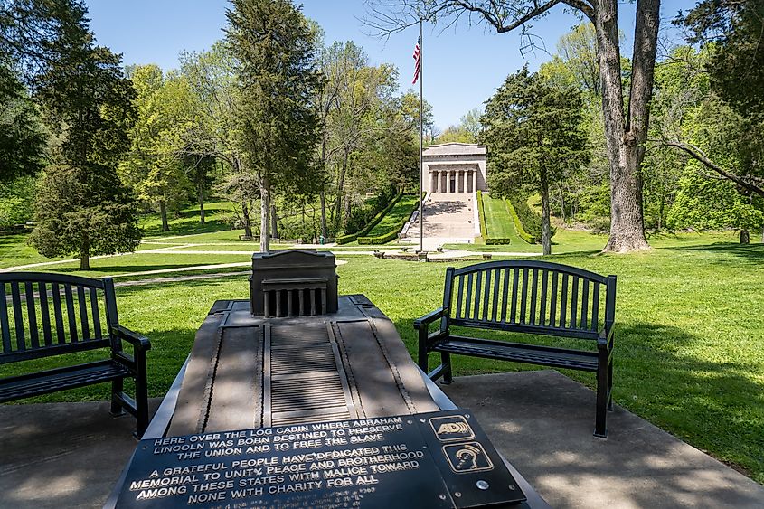 The Abraham Lincoln Birthplace National Historical Park in Hodgenville, Kentucky