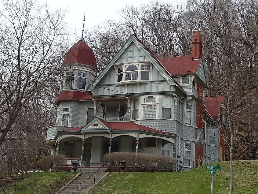 A historic home in McGregor, Iowa.