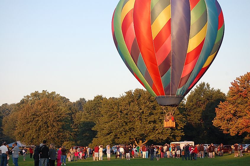 Hot Air Balloon Festival in Plainville, Connecticut.