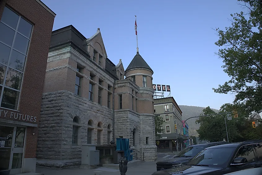 The Nelson Museum, Archives & Gallery in downtown Nelson. Across the street is the historic Hume Hotel, all of which are just steps from the extensive Kootenay lakefront. Photo by Brendan Cane