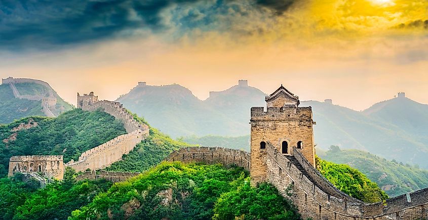 The Great Wall of China.