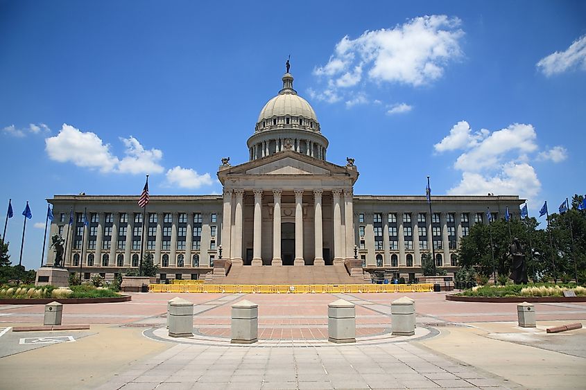 The Capitol View neighborhood is adjacent to the Oklahoma State Capitol Building grounds.