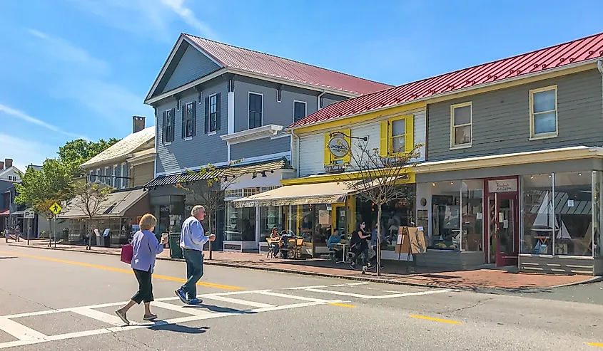 Downtown St. Michaels, Maryland. Image credit MeanderingMoments via Shutterstock