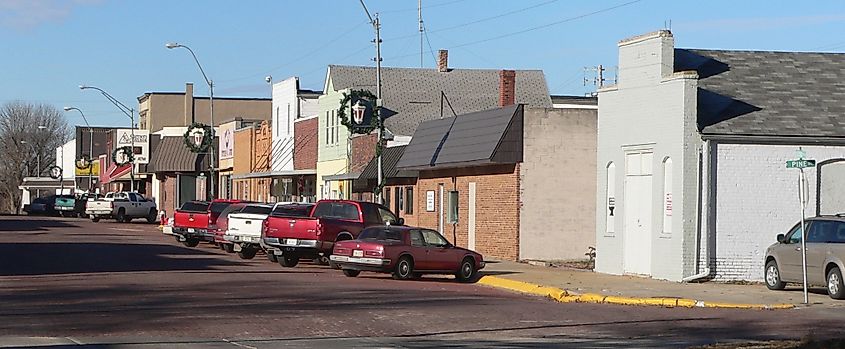 Street view in Dodge, Nebraska