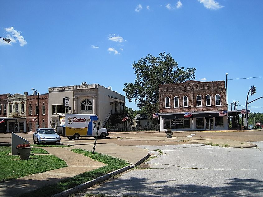 Downtown Holly Springs, Mississippi.
