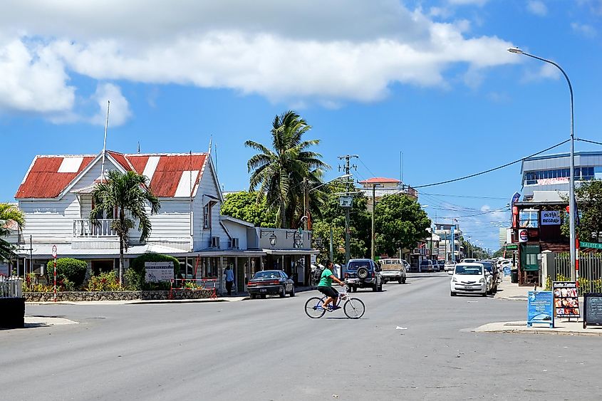 Tongatapu island, Tonga. Nuku'alofa is the capital of the Kingdom of Tonga. Shutterstock.