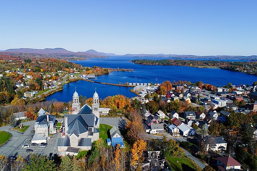 Lake Memphremagog in Newport, Vermont.