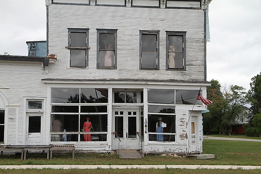 The NRHP-listed Johannesburg Manufacturing Company Store in Johannesburg, Michigan. Editorial credit: Calm Vistas, CC BY 2.0, https://commons.wikimedia.org/w/index.php?curid=27221833