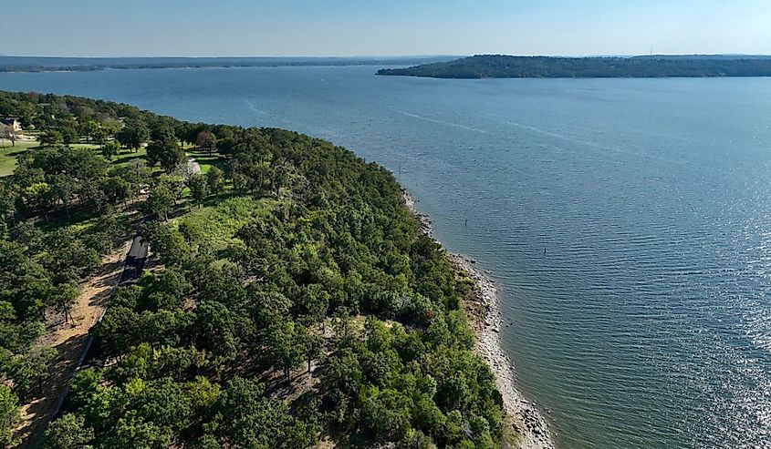 Aerial view of Lake Eufaula