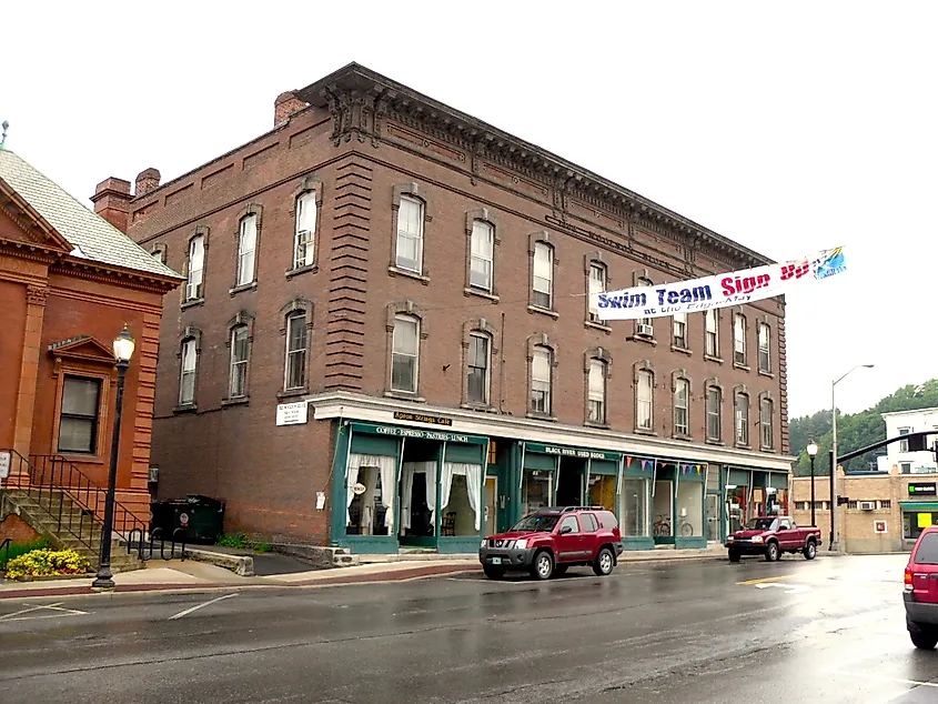 Downtown Springfield, Vermont.