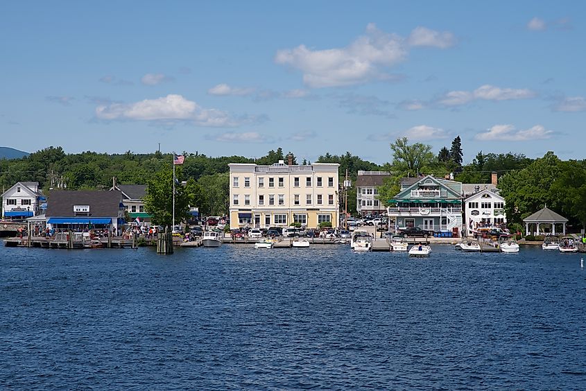 Waterfront in Wolfeboro, New Hampshire.