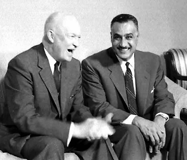 1960: US President Dwight D. Eisenhower meeting with Egyptian President Gamal Abdel Nasser during Nasser's visit to United Nations in New York. Source: Wikimedia/Public Domain