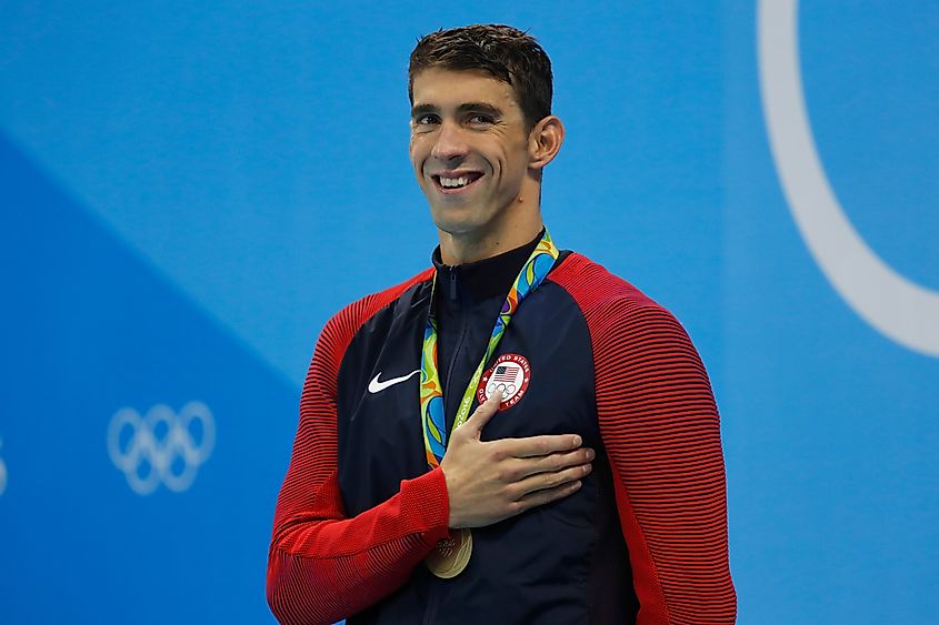 Michael Phelps at the 2016 Summer Games. Image credit Focus Pix via Shutterstock.