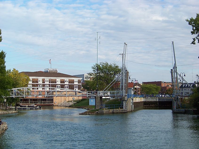 Lock on the Fox River, De Pere, Wisconsin