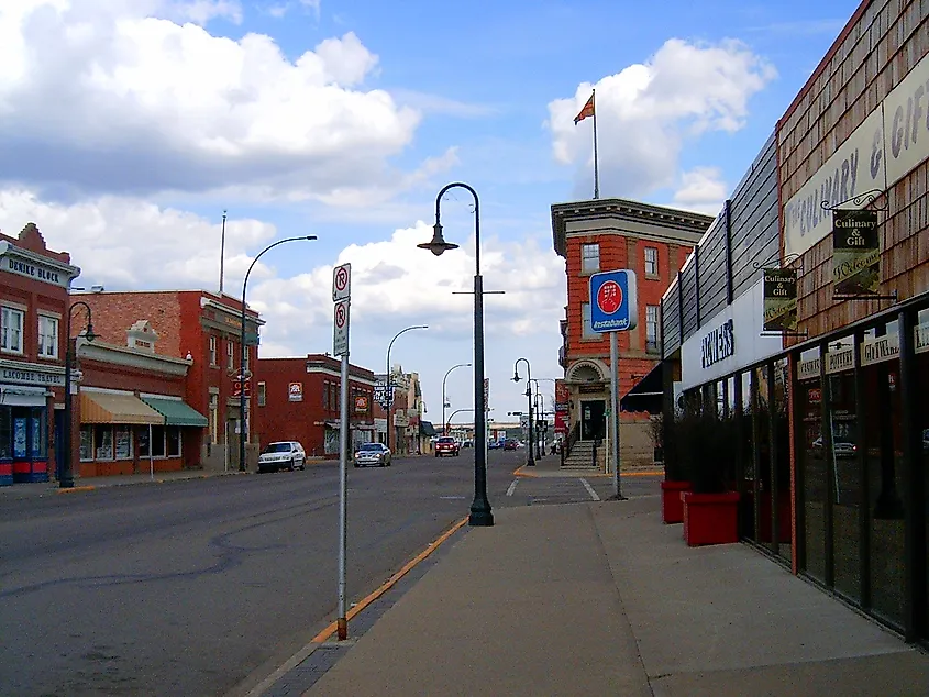 Main street, Lacombe, Alberta