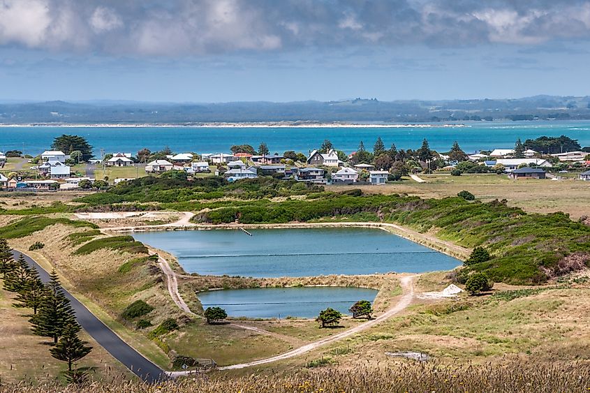 Aerial view of Stanley, Australia