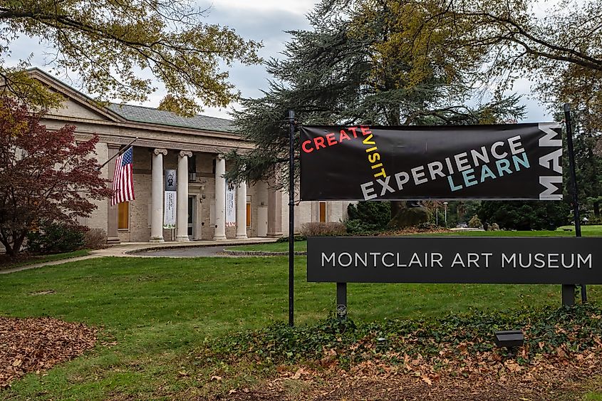 Exterior view of the Montclair Art Museum in Montclair, New Jersey