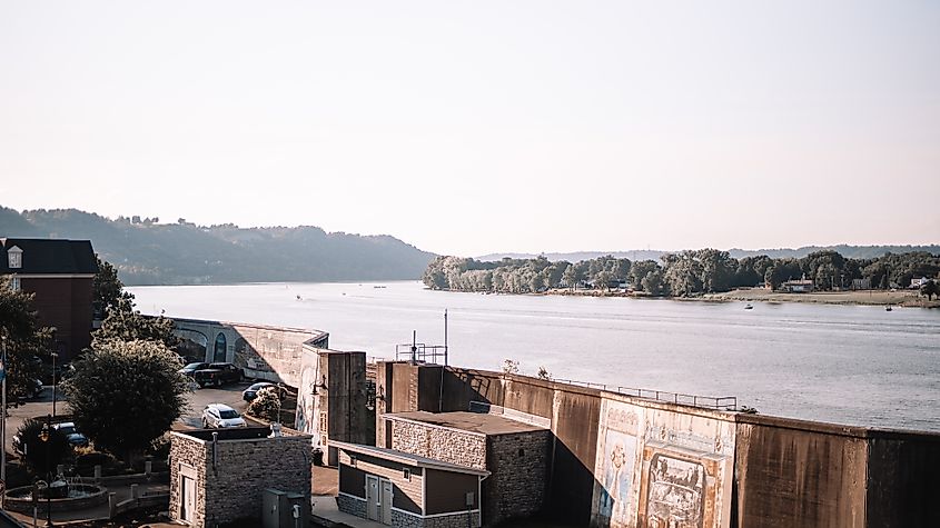 Ohio River viewed from Maysville, Kentucky.