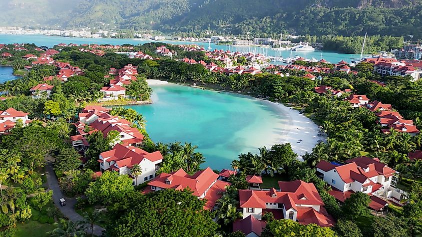 Mahe Island At Victoria In Seychelles Islands. Image credit ByDroneVideos via Shutterstock.