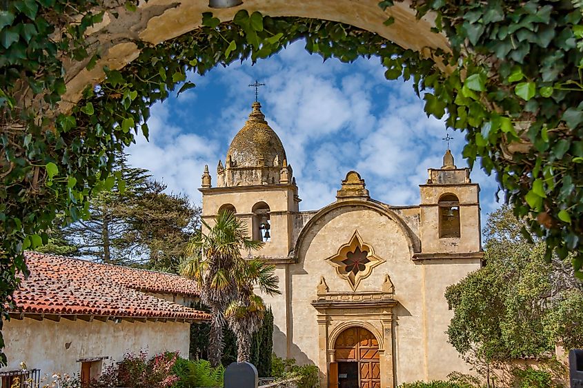 A historic buildings in Carmel-by-the-Sea, California.