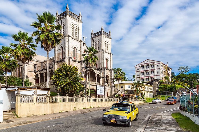 Vibrant Suva downtown.