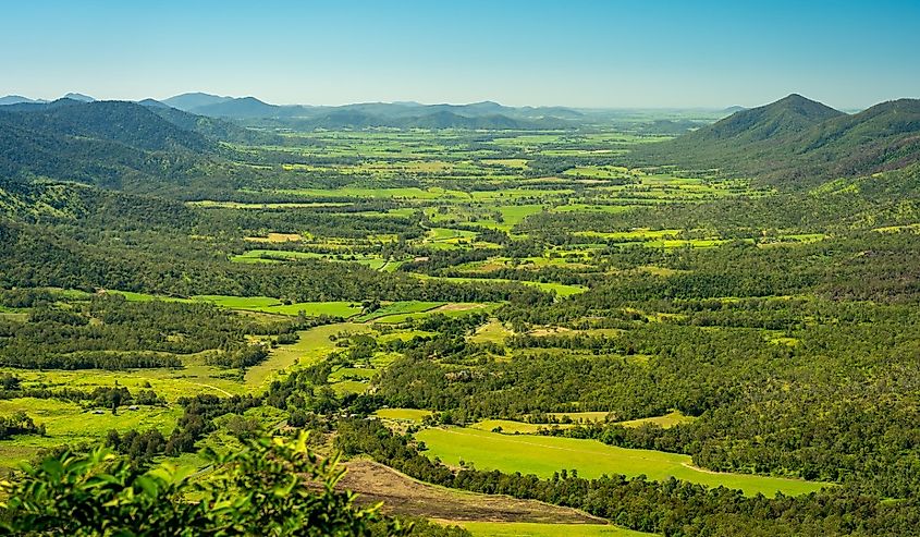 Sky Window Lookout in Eungella National Park, Queensland, Australia.