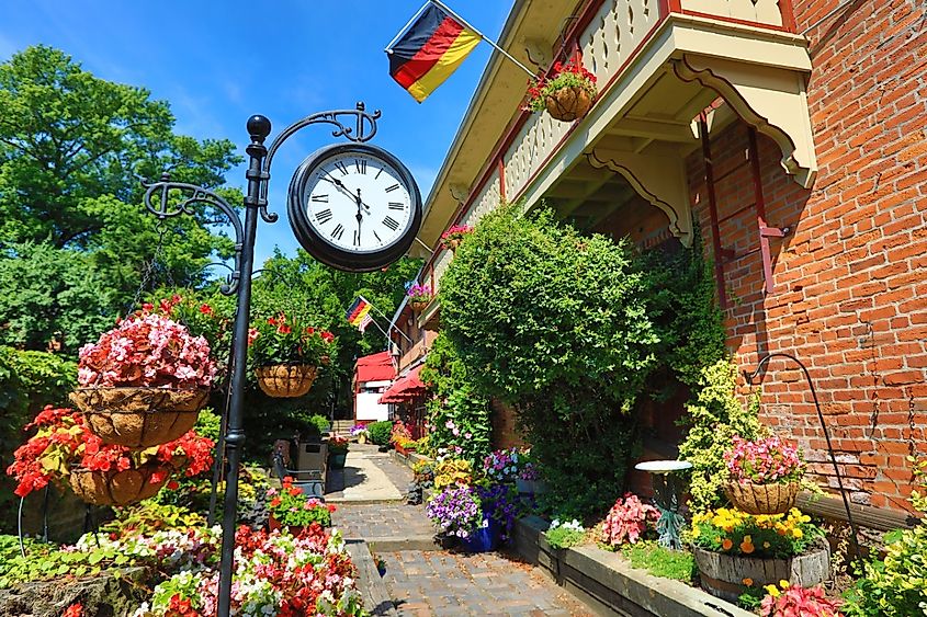 The gardens in the German Village area of Columbus, Ohio are spectacular.