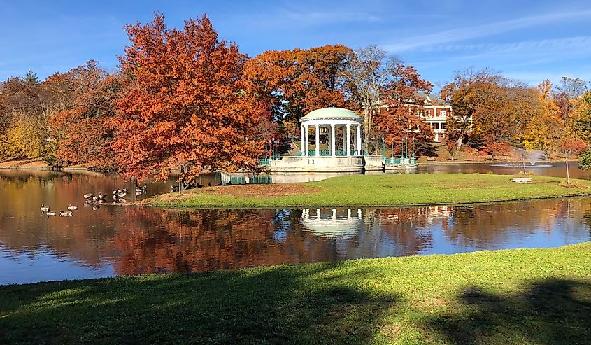 Roger Williams Park, Providence, Rhode Island in autumn