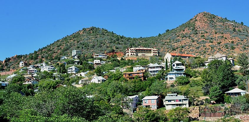 Aerial view of Jerome, Arizona