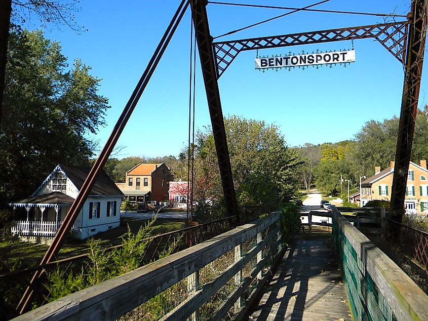 The beautiful town of Bentonsport, Iowa.