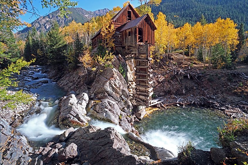 The historical Crystal Mill in Marble, Colorado.