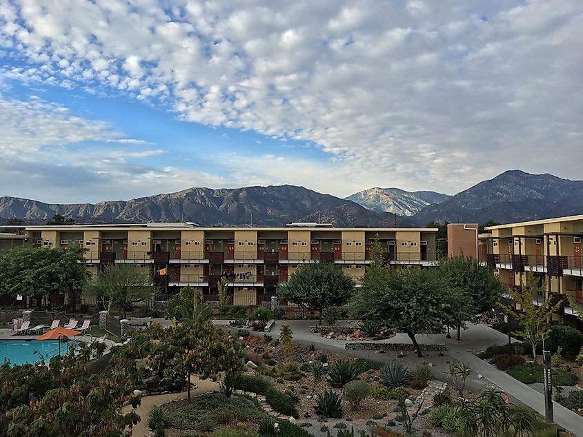 A college campus in Claremont, California