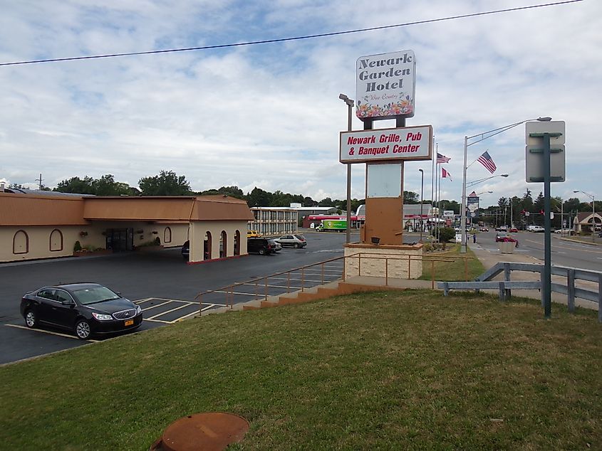 The cosy town of Newark, New York.