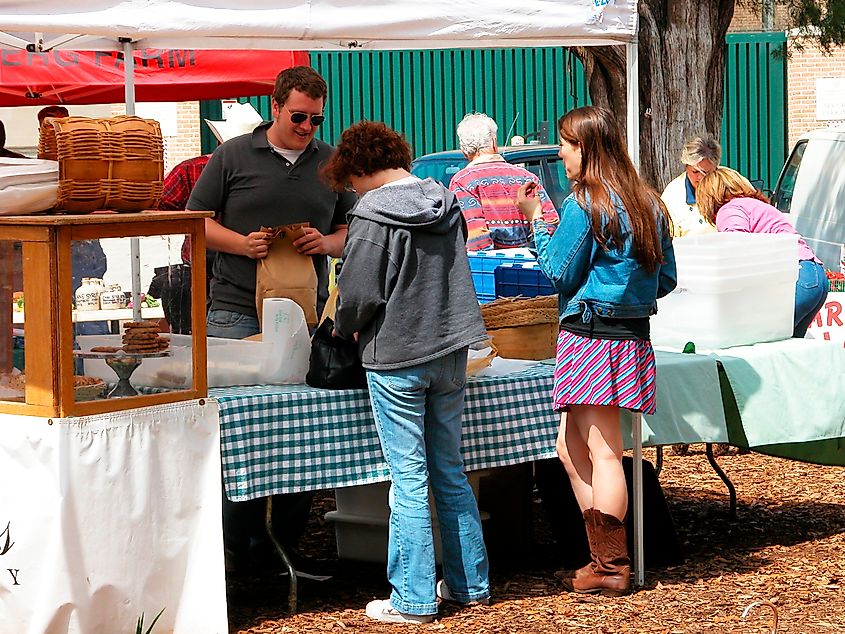 The Covington Farmers Market, 609 North Columbia Street.