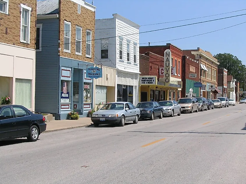 Downtwon Nauvoo, Illinois.