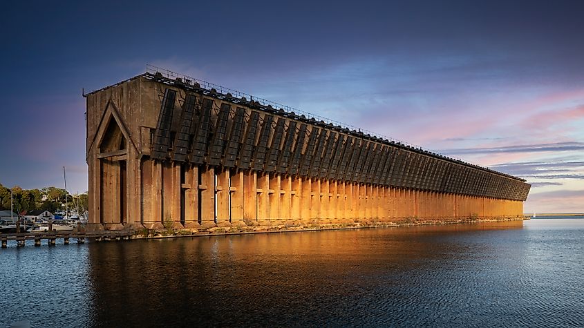 Iron ore dock in Marquette, Michigan.