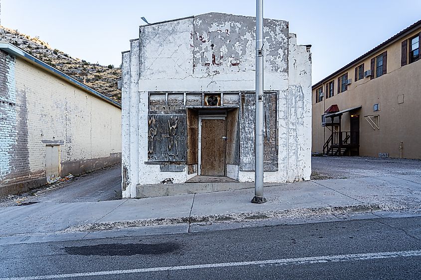 Abandoned building in the town of Pioche, Nevada