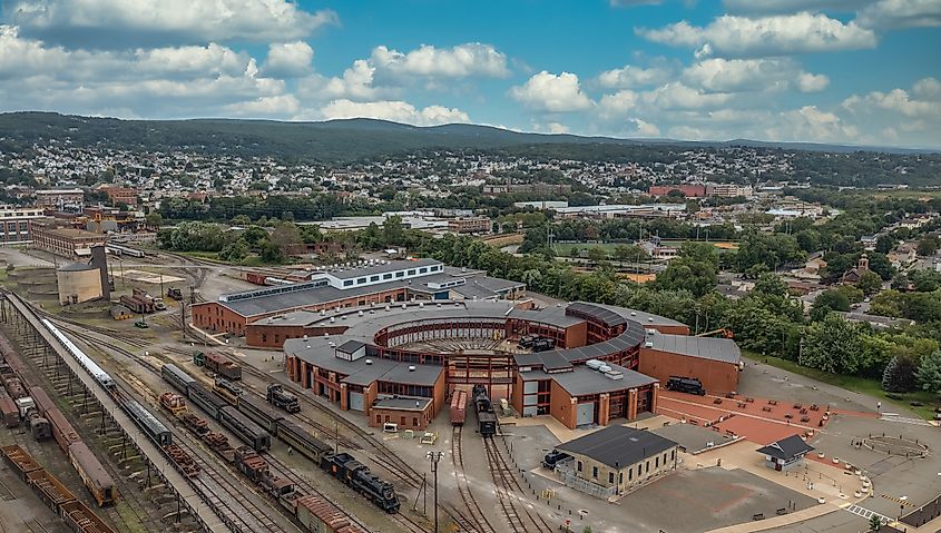 The Scranton Electric City Trolley Railway Turntable in Scranton, Pennsylvania.