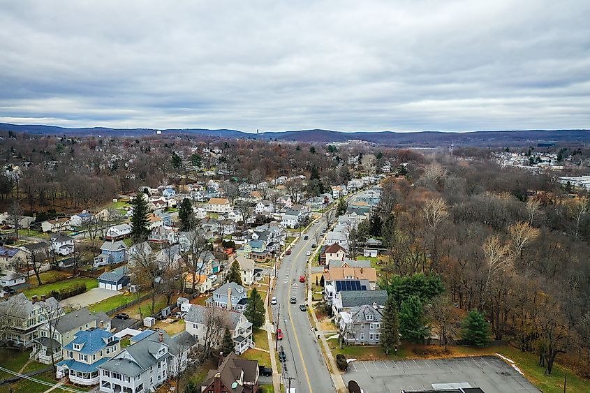 Aerial Landscape of Dover, New Jersey.