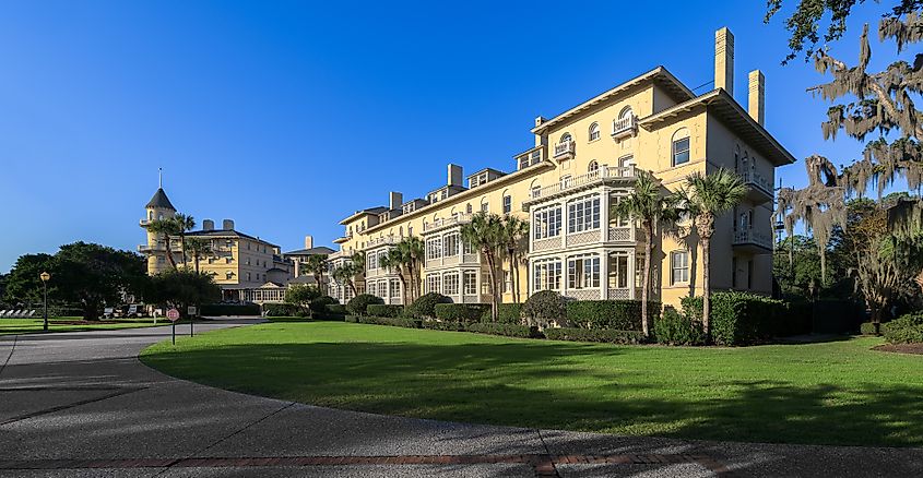 The historic Clubhouse on Riverview Drive in Jekyll Island.