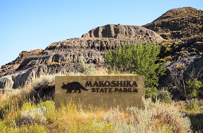 Makoshika State Park in Glendive, Montana.