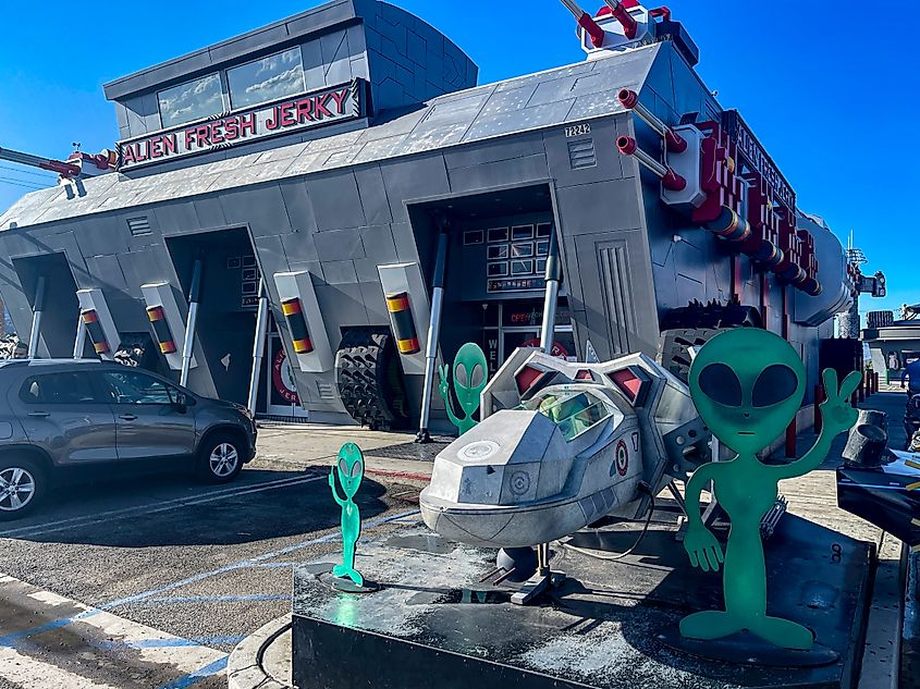 Alien Fresh Jerky store in Baker, Nevada.